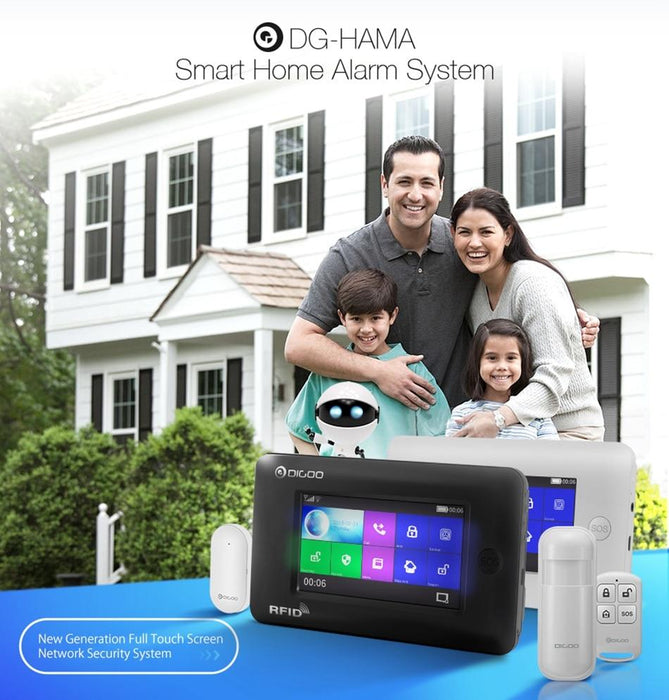 Intelligent home alarm system Digoo DG-HAMA 433MHz GSM WIFI