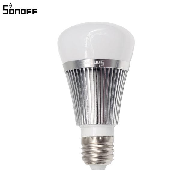 Smart WiFi LED bulb Sonoff B1 E27, RGB colors, control over light