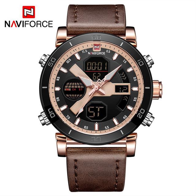 Waterproof male quartz watch NAVIFORCE 9132