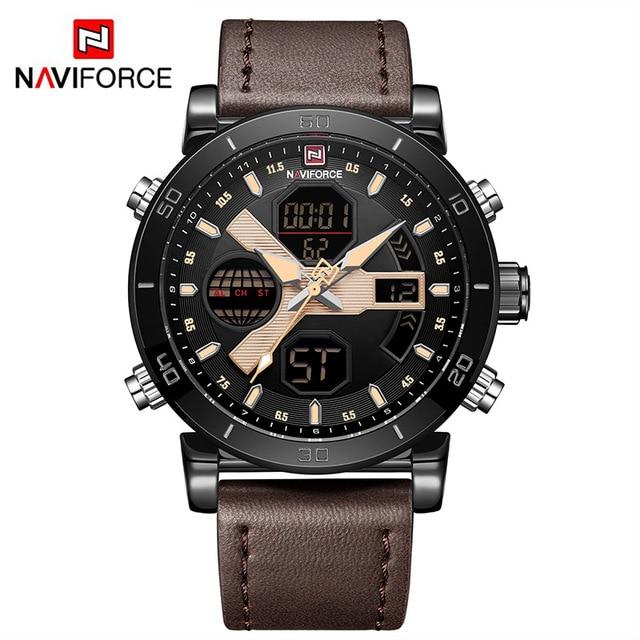 Waterproof male quartz watch NAVIFORCE 9132