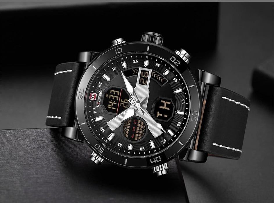 Waterproof male quartz watch NAVIFORCE 9132