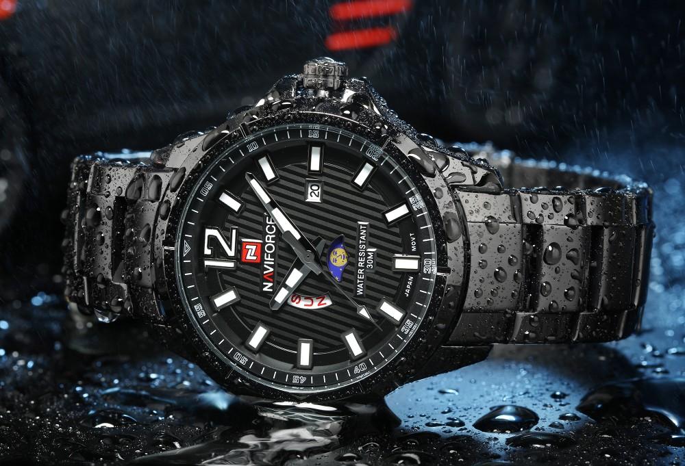 Waterproof male quartz watch NAVIFORCE 9084