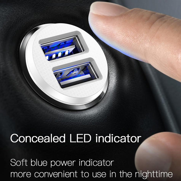 Smart mini USB car charger Baseus 3.1A Fast Charge