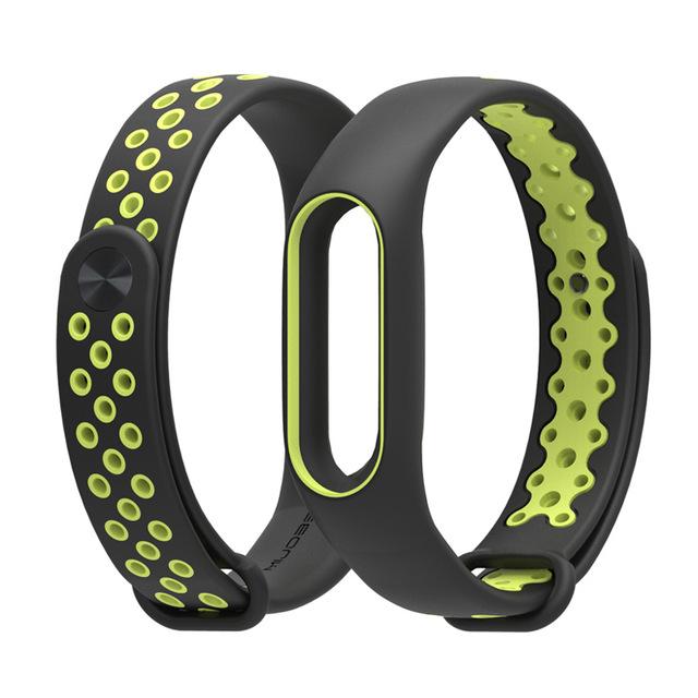 Dichromatic breathable silicone strap Xiaomi Mi Band 2