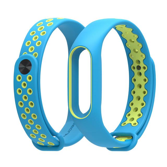 Dichromatic breathable silicone strap Xiaomi Mi Band 2