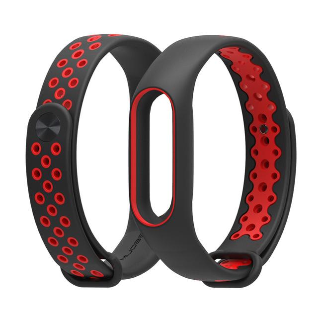 Dichromatic breathable silicone strap Xiaomi Mi Band 2