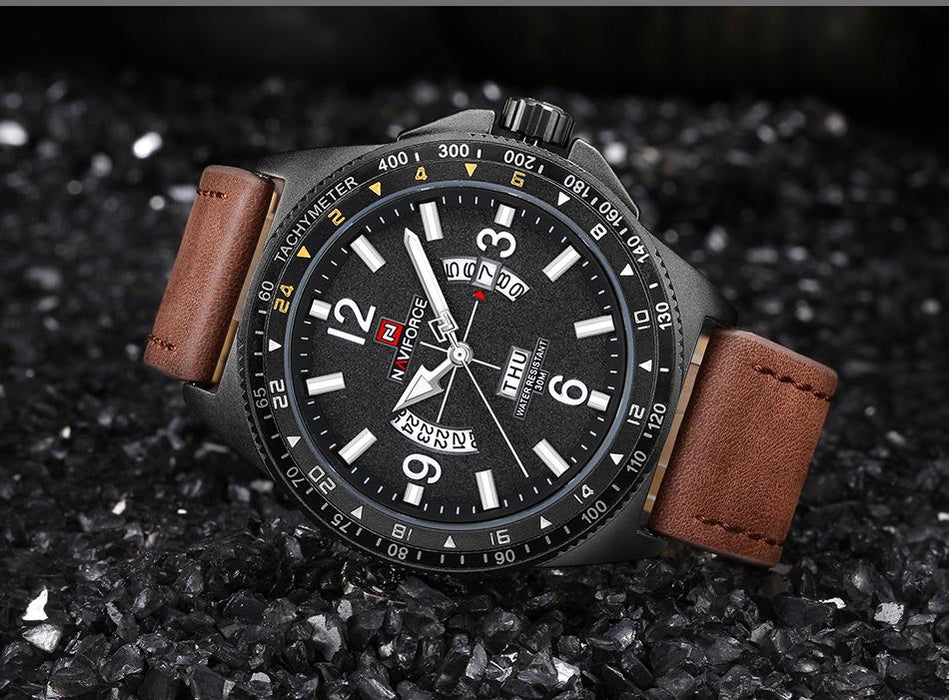 Waterproof male quartz watch NAVIFORCE 9103