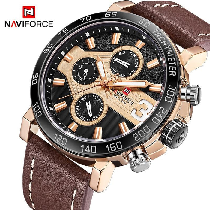 Waterproof male quartz watch NAVIFORCE 9137