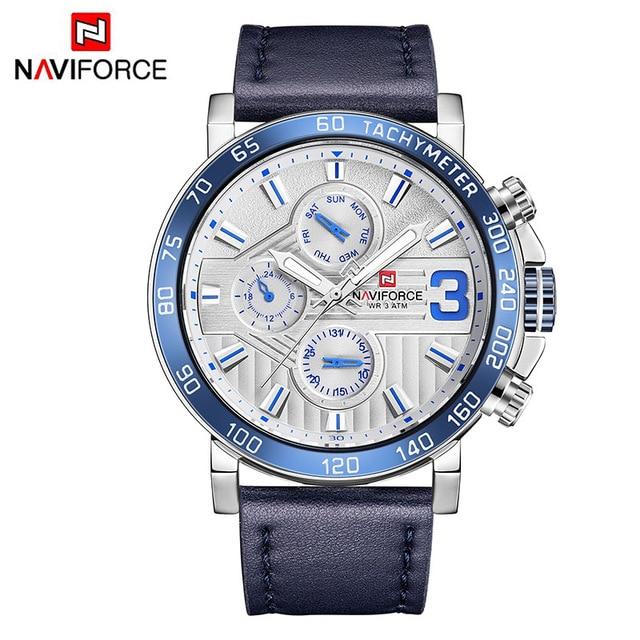 Waterproof male quartz watch NAVIFORCE 9137