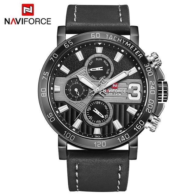 Waterproof male quartz watch NAVIFORCE 9137