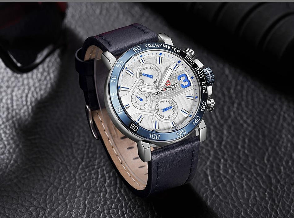 Waterproof male quartz watch NAVIFORCE 9137