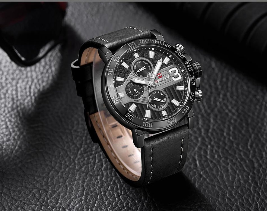 Waterproof male quartz watch NAVIFORCE 9137