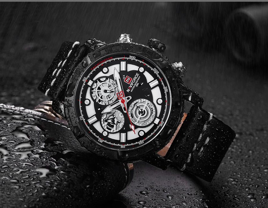 Waterproof male quartz watch NAVIFORCE 9139B