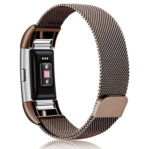 Bracelet Milan stainless steel, magnetic, for Fitbit Charge 3