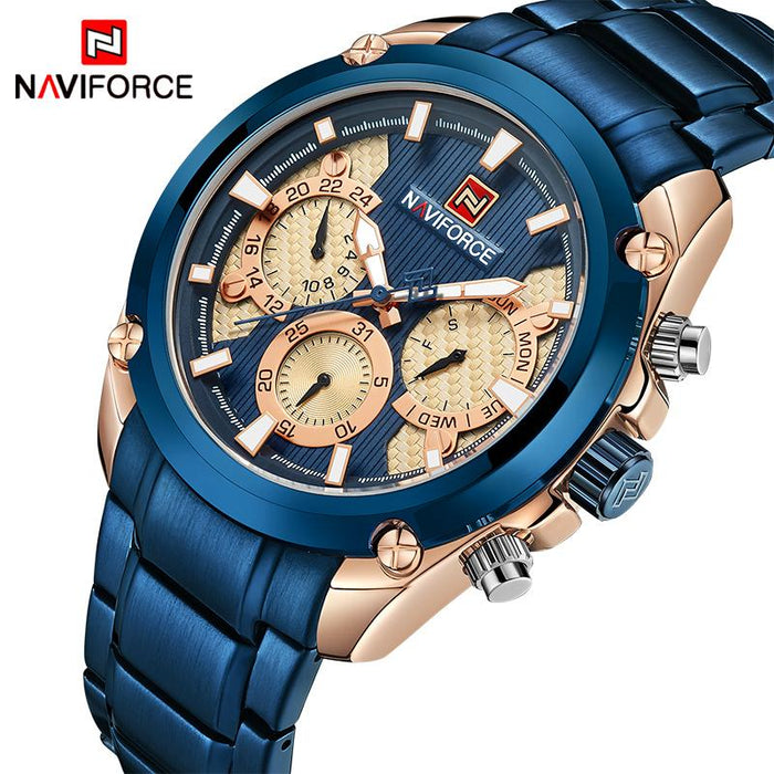 Waterproof male quartz watch NAVIFORCE 91,139