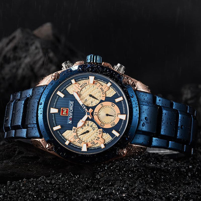 Waterproof male quartz watch NAVIFORCE 91,139