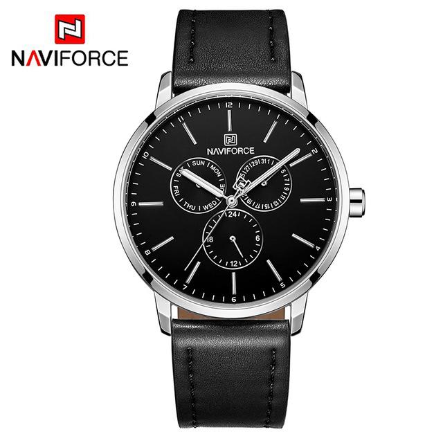 Waterproof male quartz watch NAVIFORCE 3001