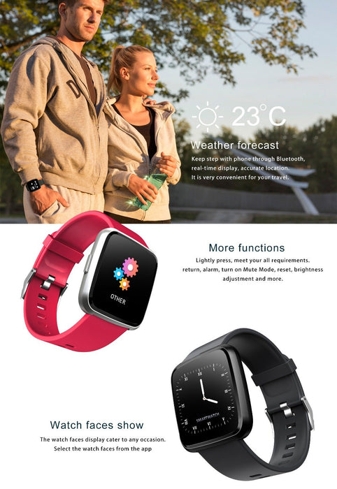 Smart fitness watch Vektros Y77 waterproof IP67 Pulse, pedometer, blood pressure