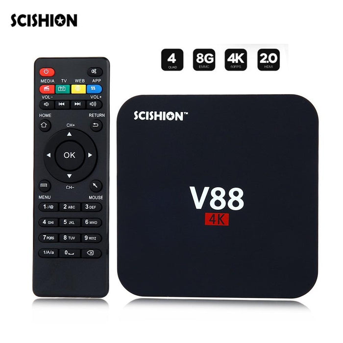 TV box Scishion V88, Android 7.1, 1GB RAM, 8GB ROM