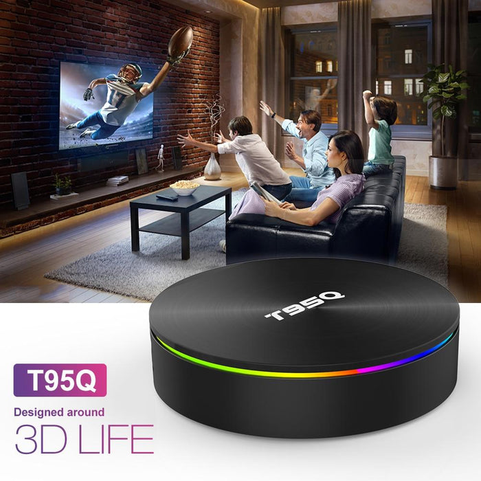 TV box T95Q, Android 8.1, 4GB RAM, 64GB ROM, WiFi, Bluetooth 2.0, 4K