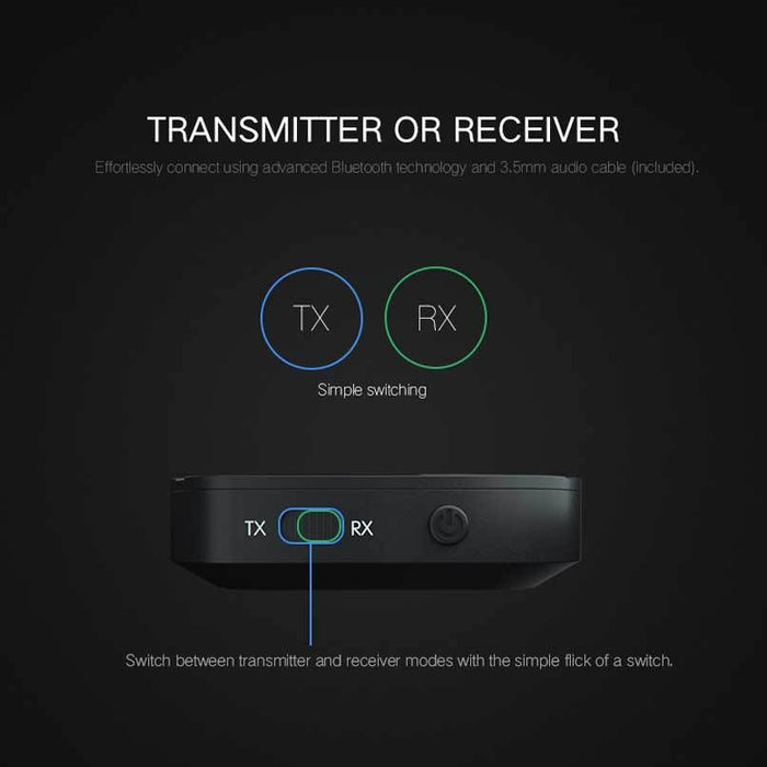 2in1 Bluetooth Transmitter and Receiver for TV, computer or car