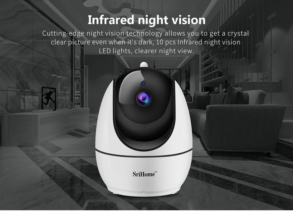 IP camera Sricam SriHome SH026 1080P HD WiFi CCTV SD Card Night Vision