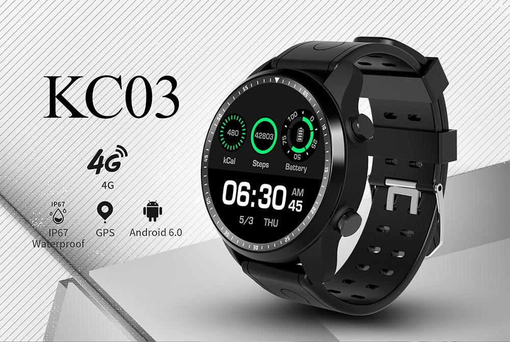 KC03 Smart watch Android 6.0 OS 4G Wifi GPS 1GB + 16GB