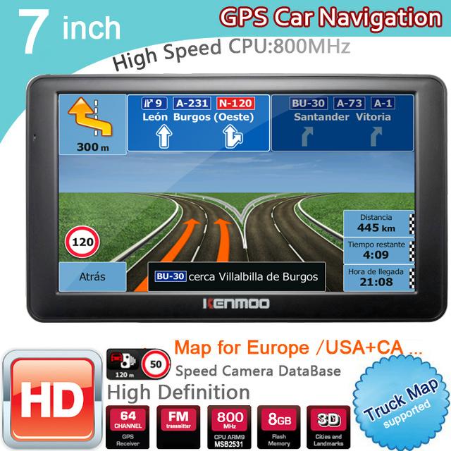 GPS Navigation Car, 7 inches, 800MHZ FM, SD card, 800x480 resolution