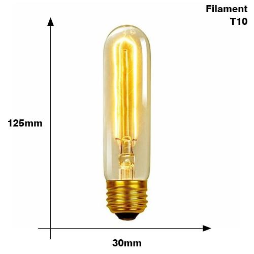 Vintage bulb Edison E27, 40W, 220V