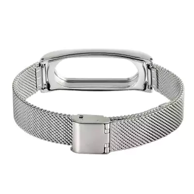 Breathable stainless steel bracelet with clasp for Xiaomi Mi Band 2