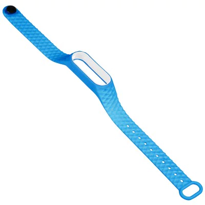 Blue white strap of thermoplastic elastomer for Xiaomi Mi Band 2