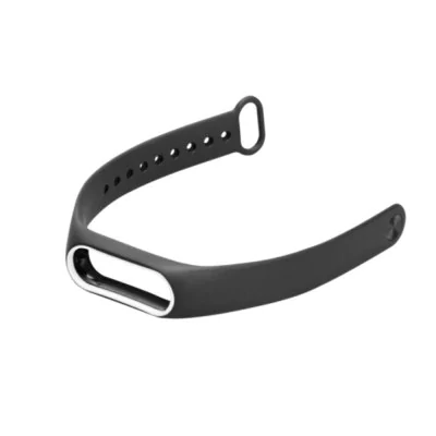 Black and white strap of thermoplastic polyurethane Xiaomi Mi Band 2