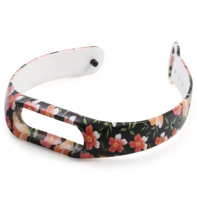 "Red flower" strap of thermoplastic polyurethane Xiaomi Mi Band 2