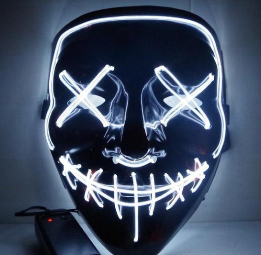 Purge Skull LED Mask for Halloween, Party, New Year, Birthday